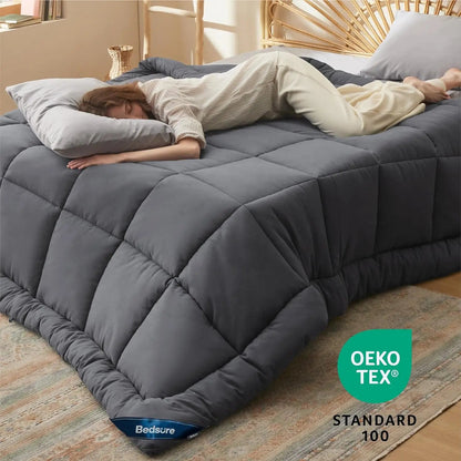 Bedsure Comforter Duvet Insert - Down Alternative Comforter, Quilted All Season Duvet with Corner Tabs, Twin, Full, Queen, King - Chic Cart
