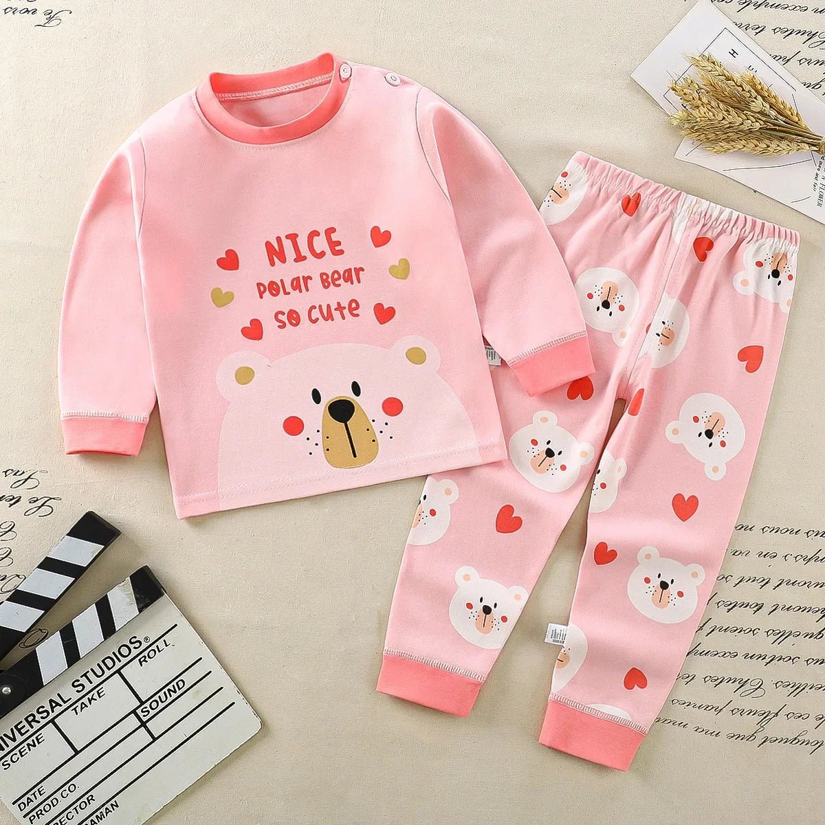 Kids Clothes Children Sets Children's Clothing Boys Girls CottonAutumn winter Clothing Pants Sleepwear Underwear Christmas Gift - Chic Cart