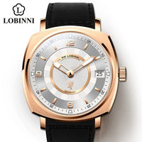 Lobinni Square watch Mechanical Limited Edition Seagull Men's Automatic часы механика мужские pagani Design relogio masculino - Chic Cart