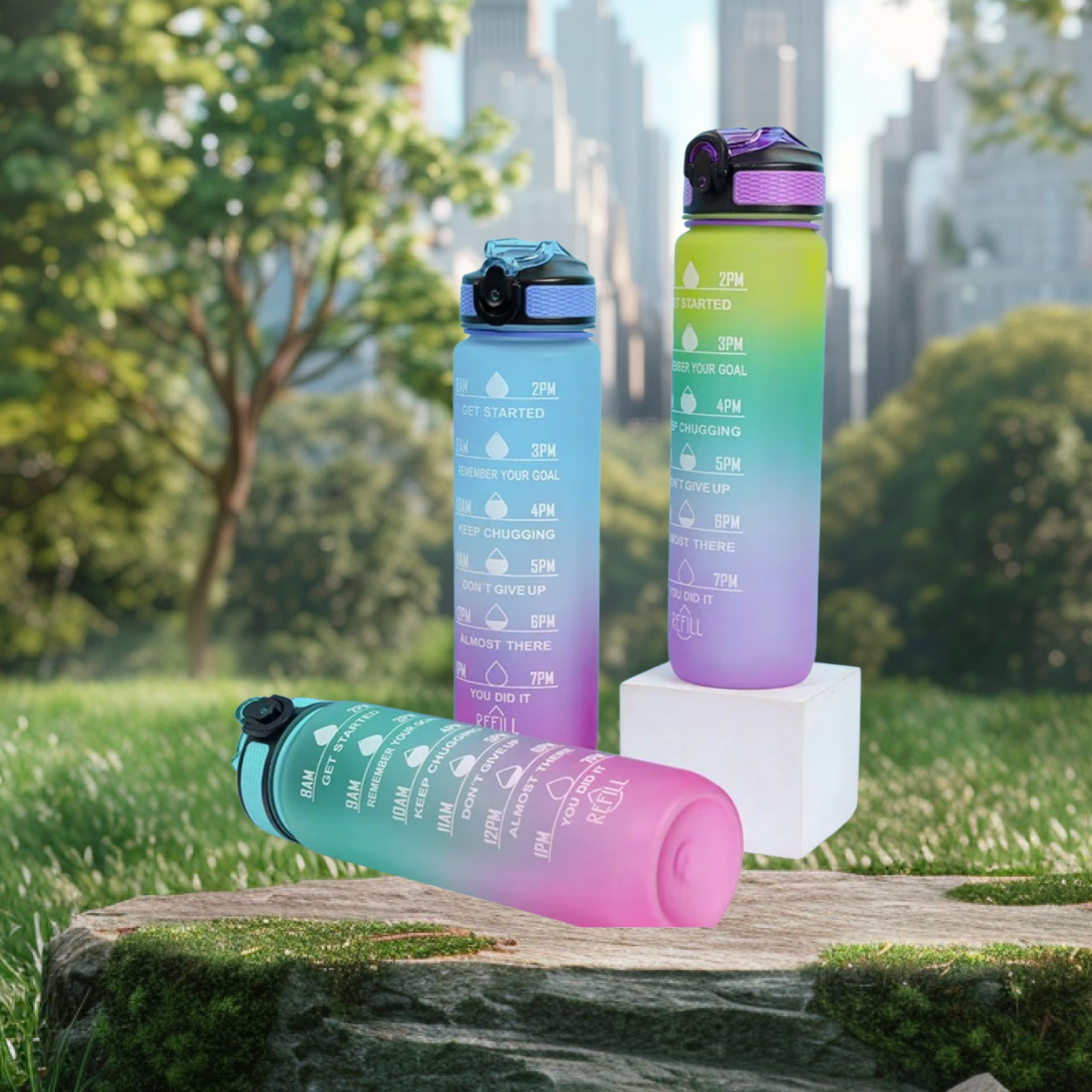 Water bottles