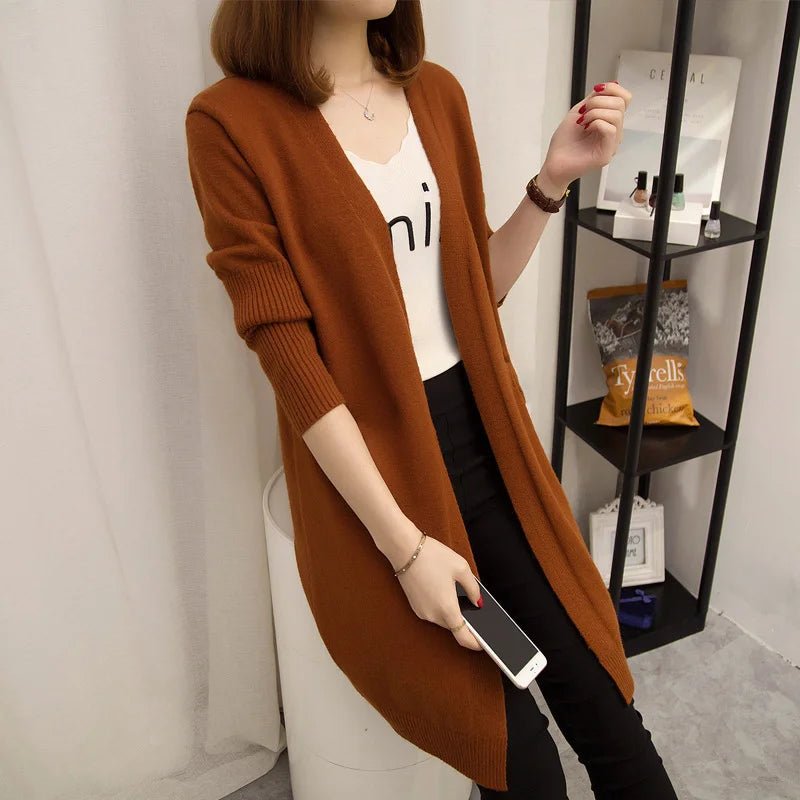 Spring Autumn Women Cloth Coat Medium Length Sun Protection Loose Style Polyester Fabric No Fur Collar Comfortable Casual Style - Chic Cart